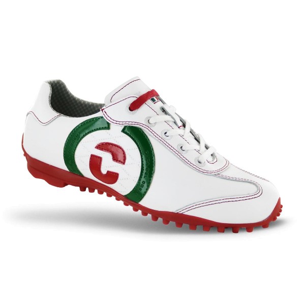 Duca del Cosma Kubana Golfschuh Damen weiß/grün/rot