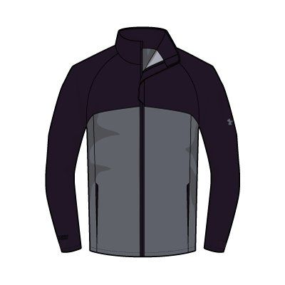 Under Armour Elements Regenjacke Herren schwarz/grau