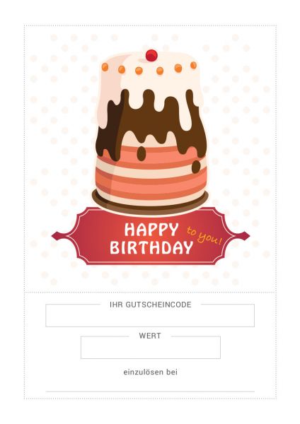 Geschenkgutschein (PDF, Fester Wert)