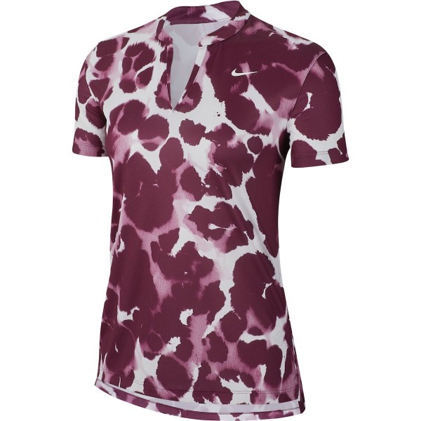 Nike Dri-Fit Victory Printed Polo Damen rot/weiß