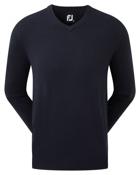 Footjoy Wool Blend V-Neck Pullover Herren navy