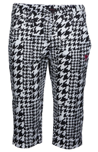 Girls Golf Houndstooth's Back On Ankle 7/8 Hose Damen weiß/schwarz