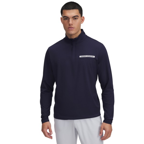 Under Armour Tee To Green 1/4-Zip Midlayer Herren L navy/weiß