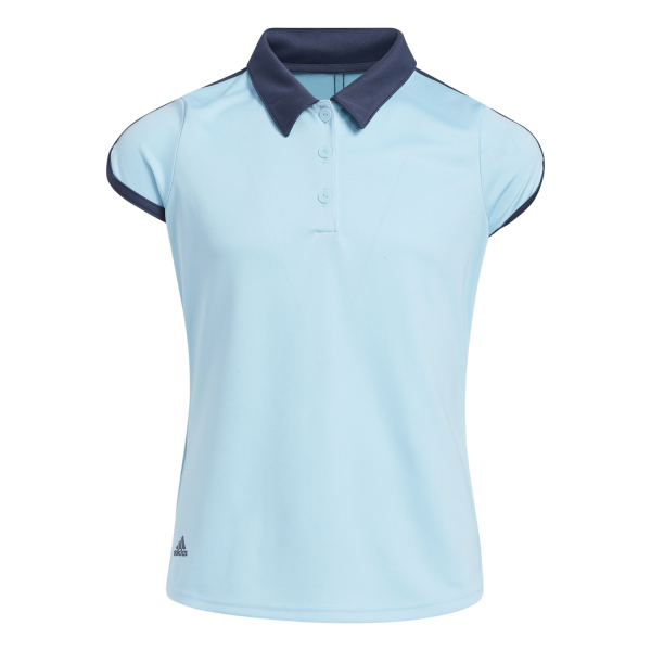 adidas Colorblock Shortsleeve Polo Mädchen hellblau