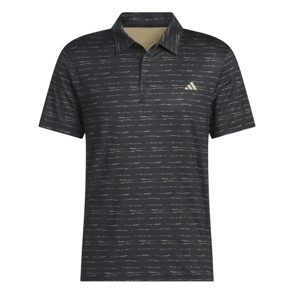 adidas Stripe Zip Golf Polo Herren