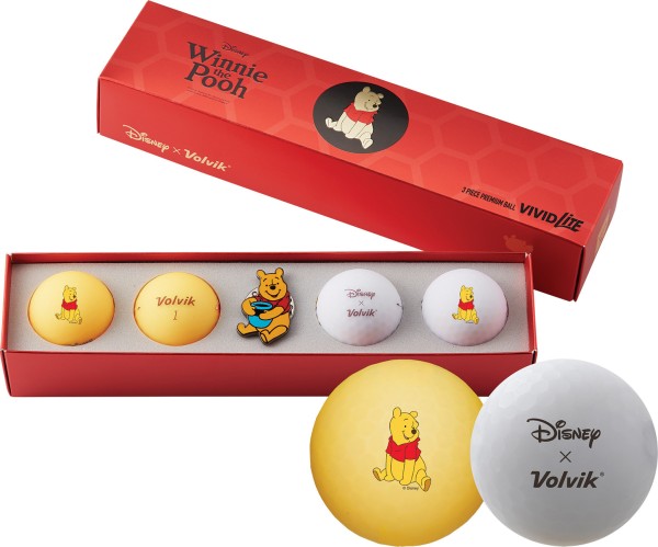 Palline Volvik Disney Collection 4 pezzi + marcatore di palline