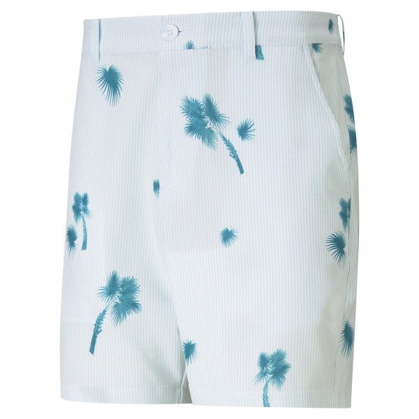 Puma Palmetto Seersucker Shorts Herren weiß/blau