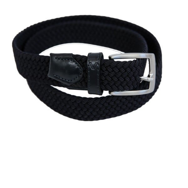 Alberto belt - basic braided ladies navy