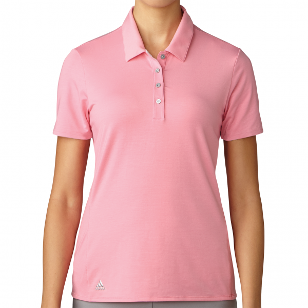 Adidas Essentials Cotton Hand Short Sleeve Polo Damen pink