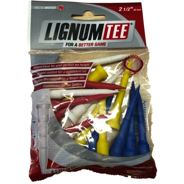 Lignum Tees 62mm 16Stk. farbig 