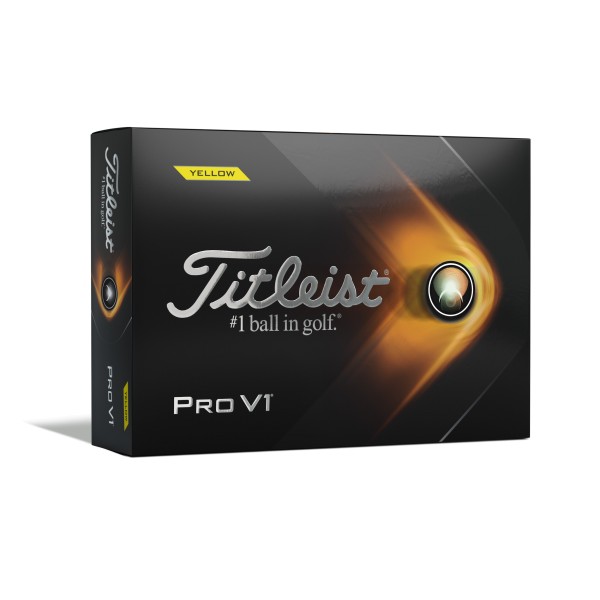Titleist Pro V1 Golfbälle 12 Stk. gelb