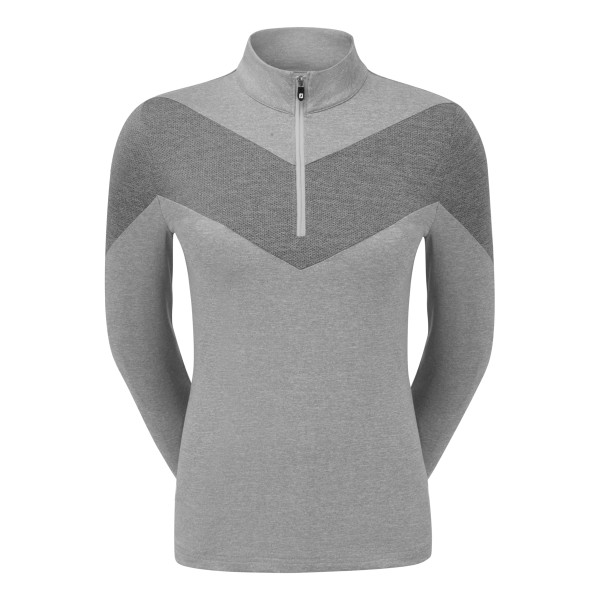 Footjoy Engineered Jersey Half Zip Pullover Damen grau