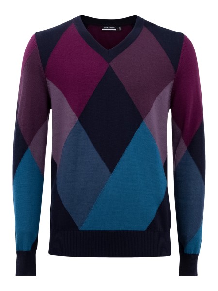 J. Lindeberg Active Argyle Golf Sweater Hombre