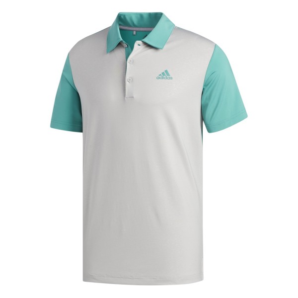 adidas Ultimate365 Camo-Embossed Polo Herren grau/türkis