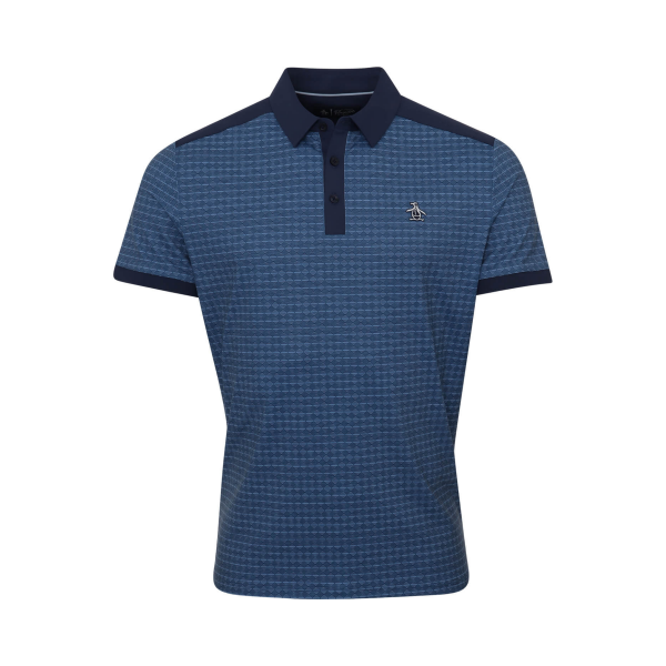 Penguin Golf printed Polo Herren navy