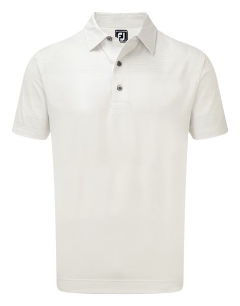 Footjoy Stretch Lisle Engineered Tonal Print Polo Herren weiß