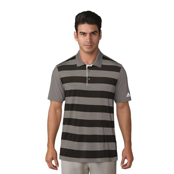 adidas Ultimate 365 Polo Herren grau/schwarz gestreift