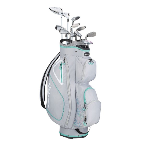 TaylorMade Kalea Cartbag grau/silber/blau