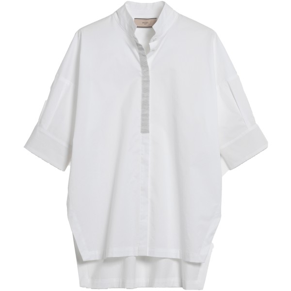 Spoon Slit Blouse 1/2 slv Damen weiß