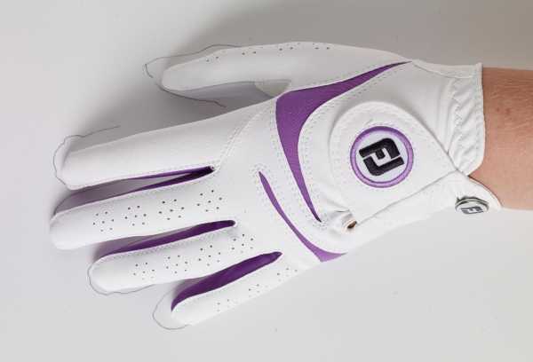 Footjoy Weathersof Handschuh Damen weiß/lila