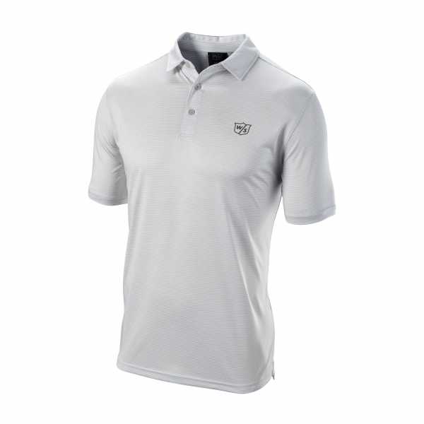 Wilson Stripe Polo Herren grau