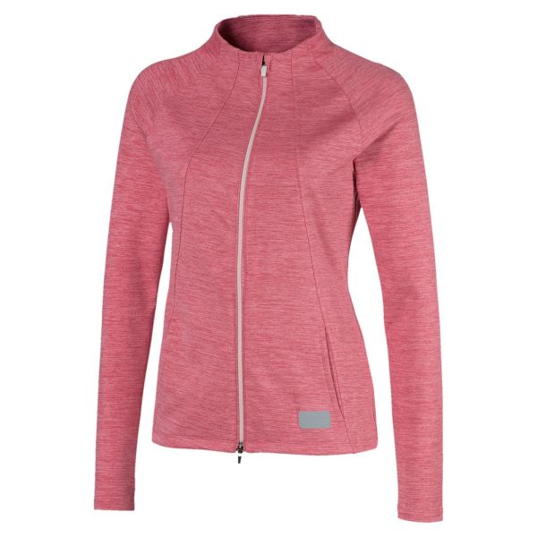 Puma Cloudspun Warm Up Jacke Damen rosa
