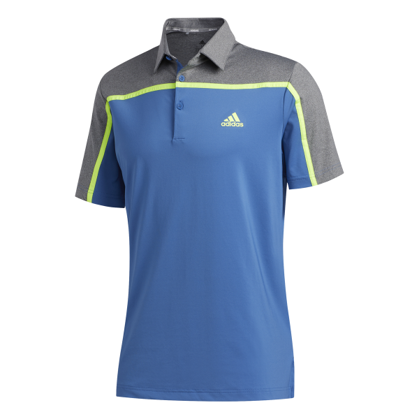 adidas Ultimate 3Stripe Polo Herren blau/grau