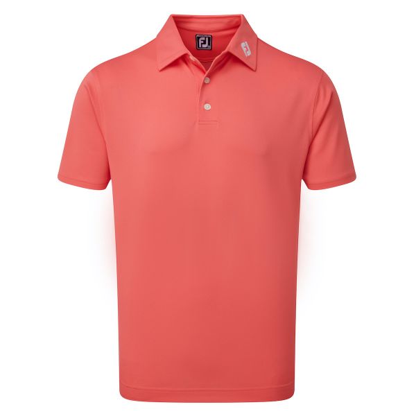 Footjoy Stretch Pique Solid Polo Herren coral