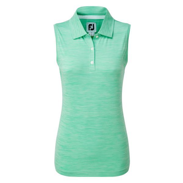 Footjoy Lisle Sleeveless Polo Damen grün