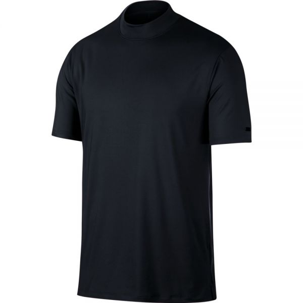 Nike TW Dry VAPOR Mock Polo Herren schwarz