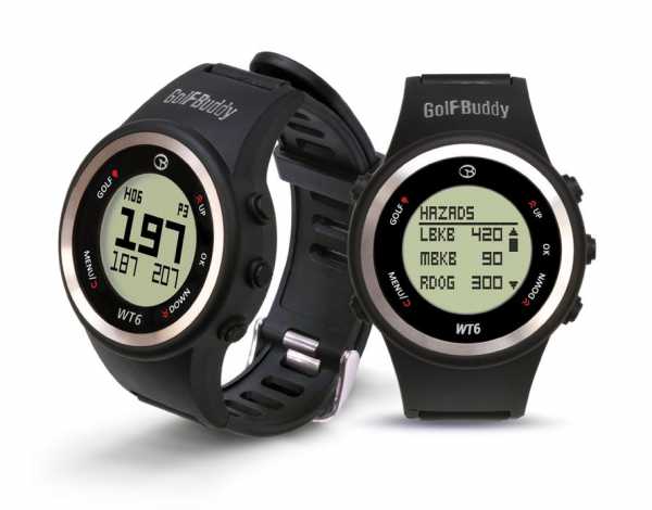 GolfBuddy WT6 GPS-Uhr schwarz