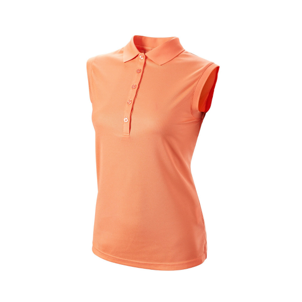 Wilson Sleveless Polo Damen orange