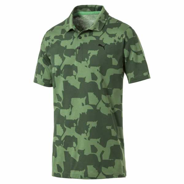 Puma Union Camo Polo Herren camoflage/grün
