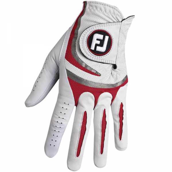 Footjoy SciFlex Tour Damenhandschuh weiß/rot