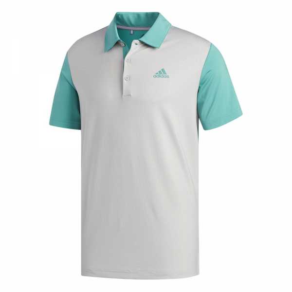 adidas Ultimate365 Camo-Embossed Polo Herren grau/türkis
