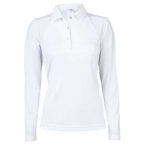 Dailysports Enya Longsleeve Polo Damen weiß