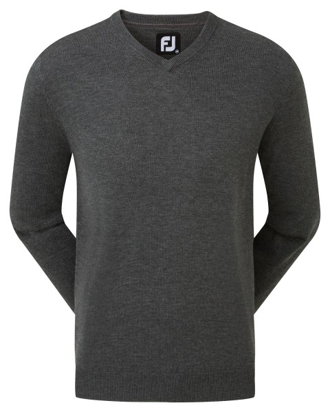 Footjoy Wool Blend V-Neck Pullover Herren dunkelgrau 