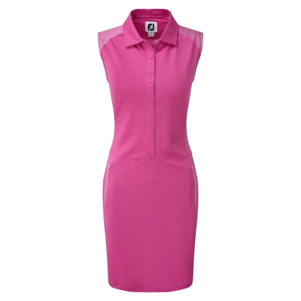 Footjoy Cap Sleeve Pique Kleid Damen rosa