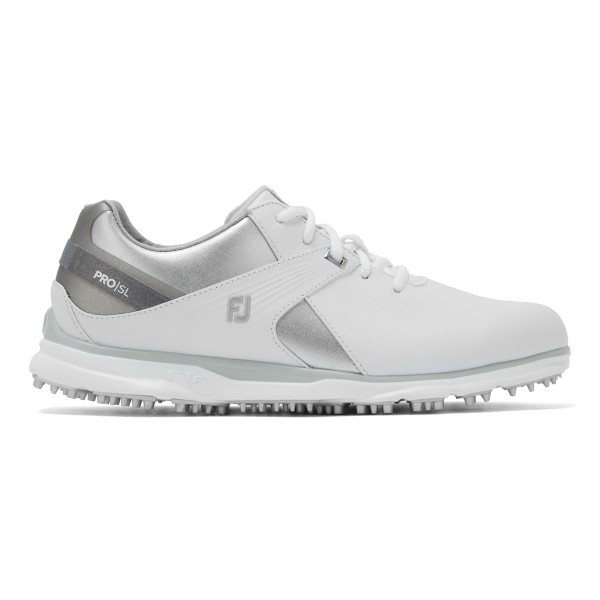 Footjoy PRO SL Golfschuh Damen weiß/silber