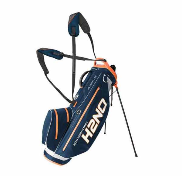 Sun Mountain H2NO Waterproof Lite 2017 Standbag blau/weiß/orange/grau