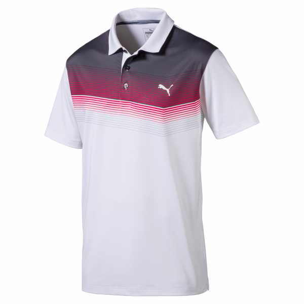 Puma Roadmap Polo Herren weiß/pink