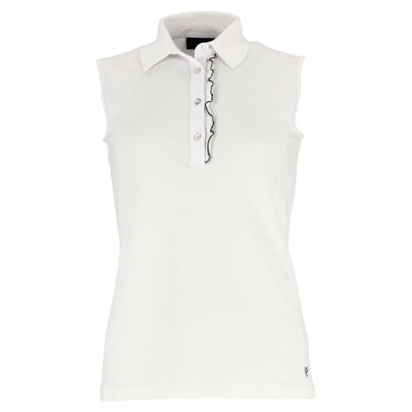 cœurs de CHERIE Ruffles SL Polo Damen