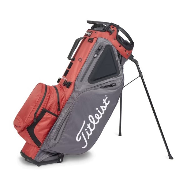 Titleist StaDry Hybrid 14 Standbag grau/rot