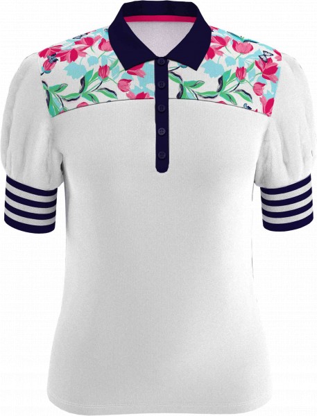 Callaway Brushstroke Print Polo Damen weiß