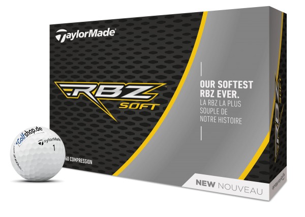 Taylormade RBZ Golfbälle 12 Stk. mit Golfshop.de Logo 