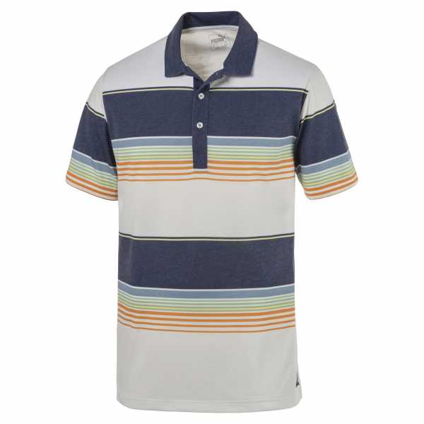 Puma Pipeline Polo Herren blau/hellgrau