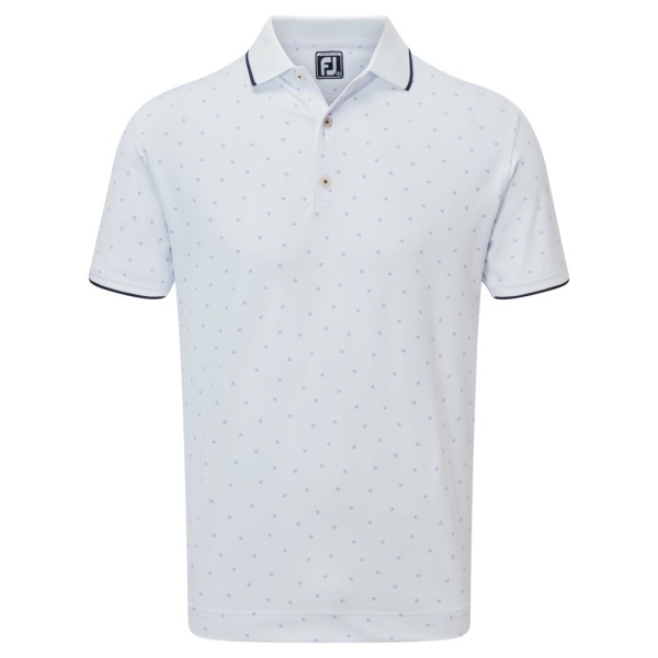 Footjoy Push Play Print Pique Polo Herren