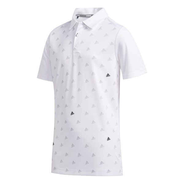 Adidias Printed Polo Jungen weiß