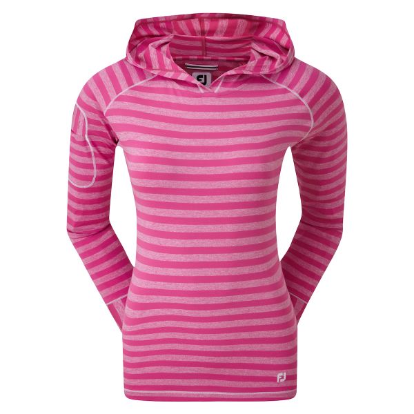 Footjoy Jersey Tonal Melange Stripe Pullover Damen rosa