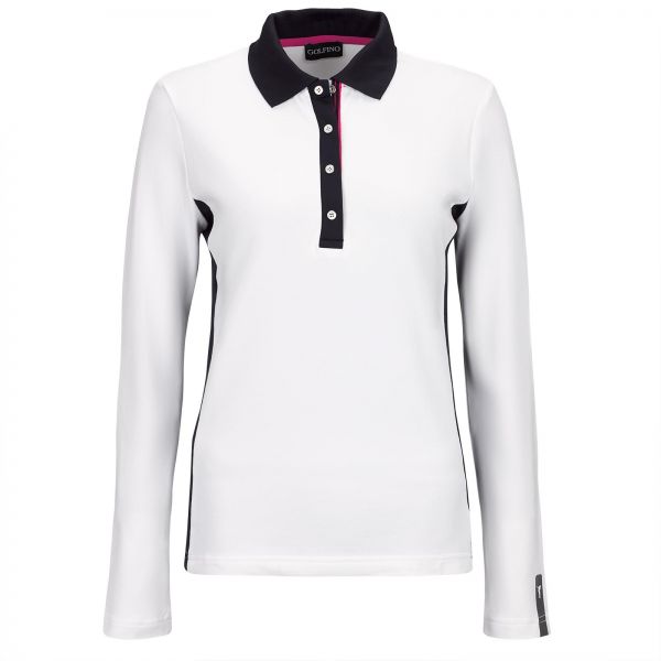 Golfino Revolution UV Pique Polo Damen weiß